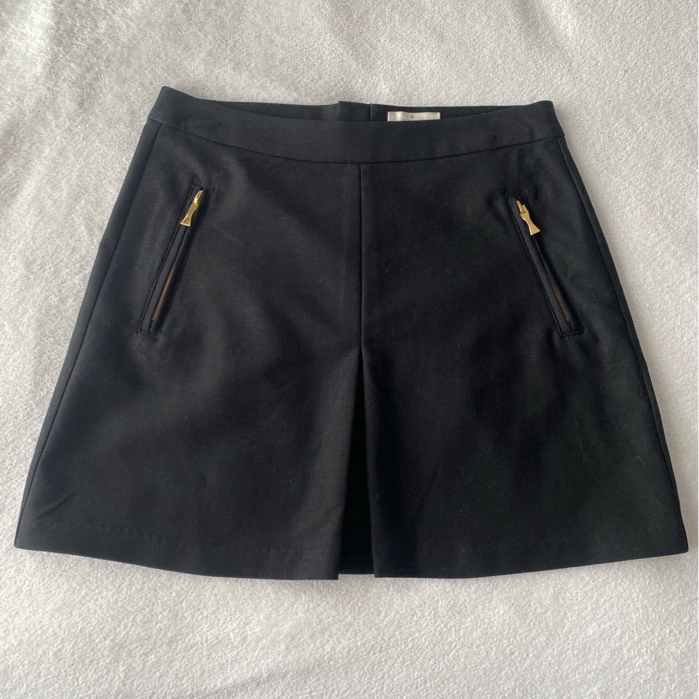 kate spade Girls miniskirt with gold zippered pockets